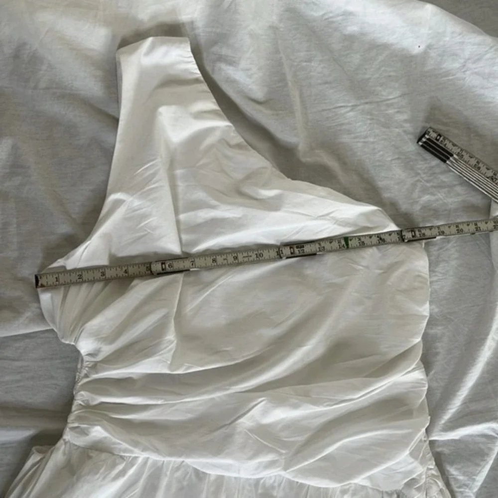 Abercrombie & Fitch Fiore One Shoulder Maxi Dress‎ XL Cutout High Slit NWOT